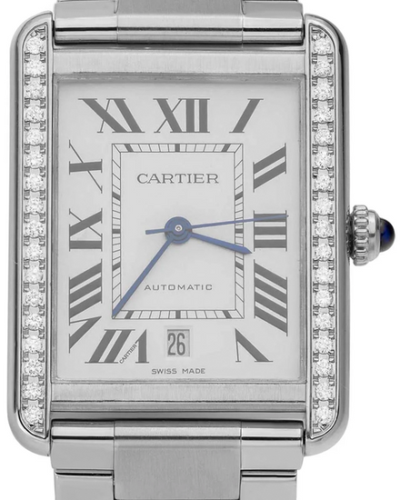 Cartier Tank Must XL 31MM Silver Dial Steel Bracelet (3515)