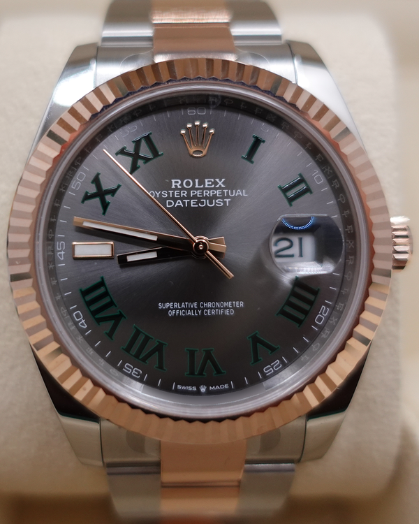 2023 Rolex Datejust "Wimbledon" 41MM Slate Dial Two-Tone Oyster Bracelet (126331)