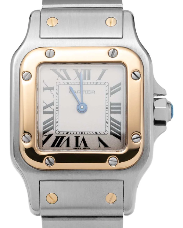 Cartier Santos Galbée 24MM Quartz White Dial Two-Tone Bracelet (1057930)