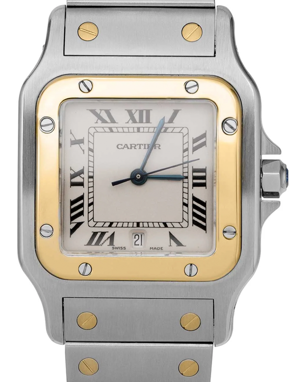 Cartier Santos Galbée 29MM Quartz White Dial Two-Tone Bracelet (1566)