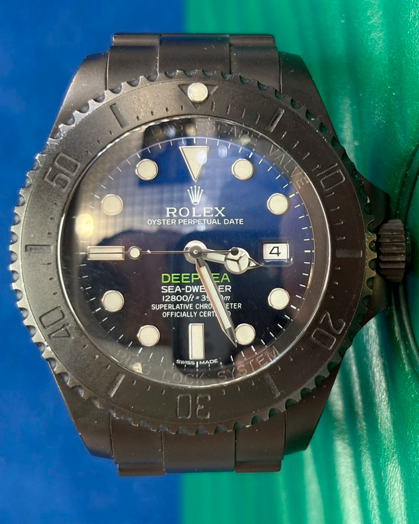 Rolex Sea-Dweller Deepsea "James Cameron" 44MM Blue Dial Aftermarket Oyster Bracelet (116660)