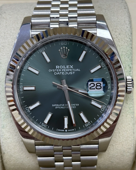 2024 Rolex Datejust 41MM Green Dial Jubilee Bracelet (126334)