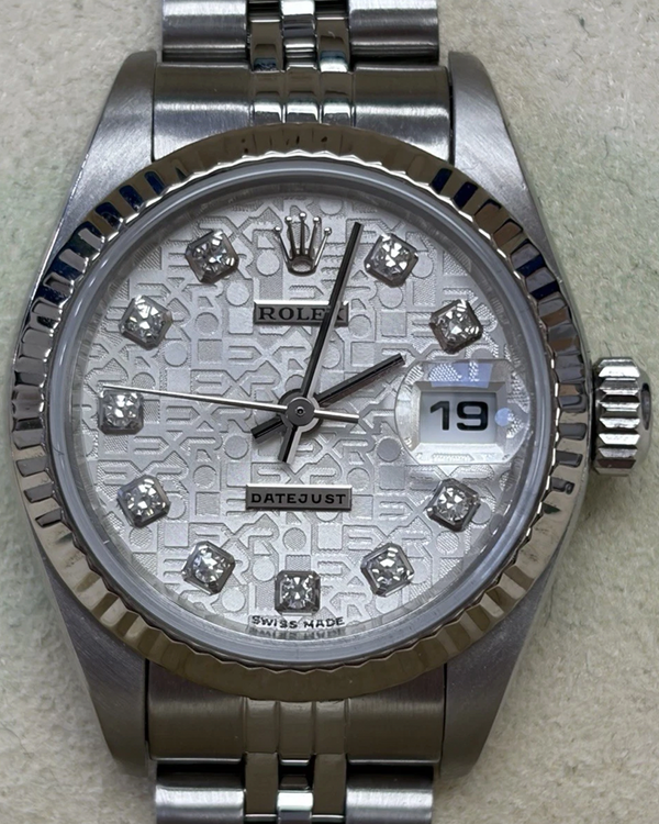 2002 Rolex Lady-Datejust 26MM Silver "Jubilee" Dial Jubilee Bracelet (79174)