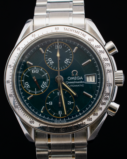Omega Speedmaster Date 39MM Blue Dial Steel Bracelet (3513.80.00)