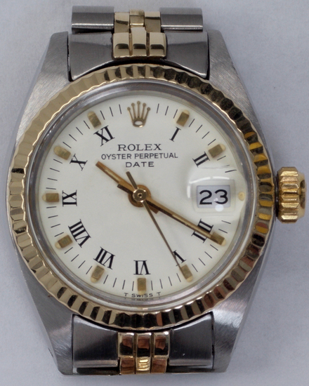 Rolex Lady-Datejust 26MM White Dial Two-Tone Jubilee Bracelet (6917)