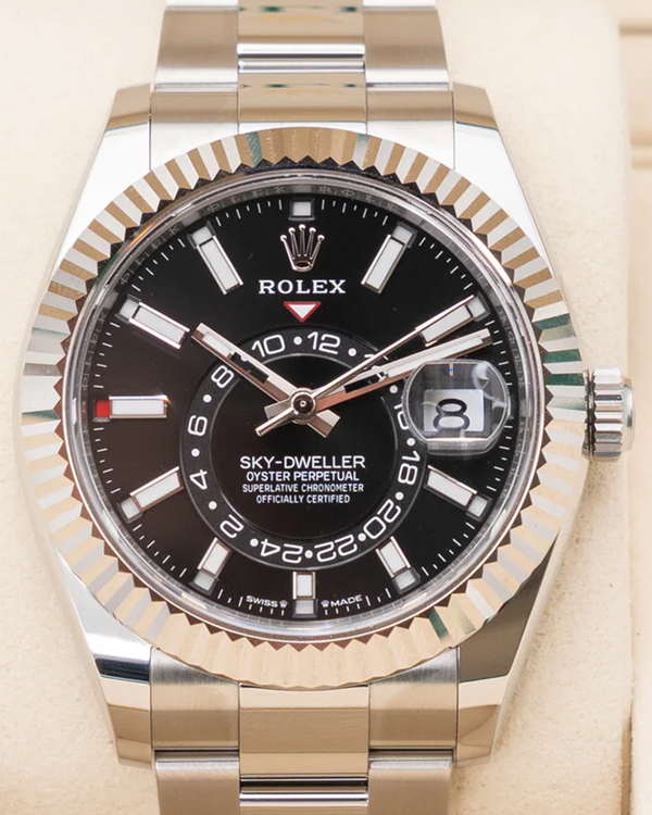 2025 Rolex Sky-Dweller 42MM Black Dial Oyster Bracelet (336934)