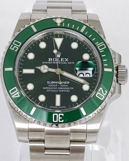 2017 Rolex Submariner Date "Hulk" 40MM Green Dial Oyster Bracelet (116610LV)