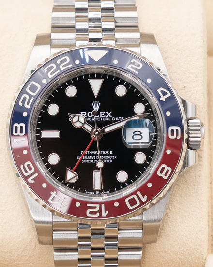 2024 Rolex GMT-Master II "Pepsi" 40MM Black Dial Jubilee Bracelet (126710BLRO)