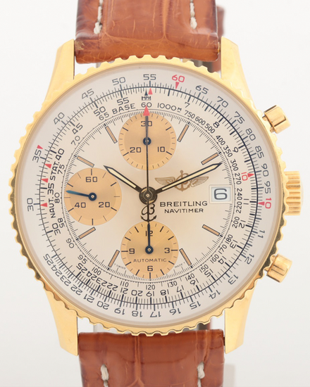 1996 Breitling Navitimer 41MM White Dial Leather Strap (K13022)