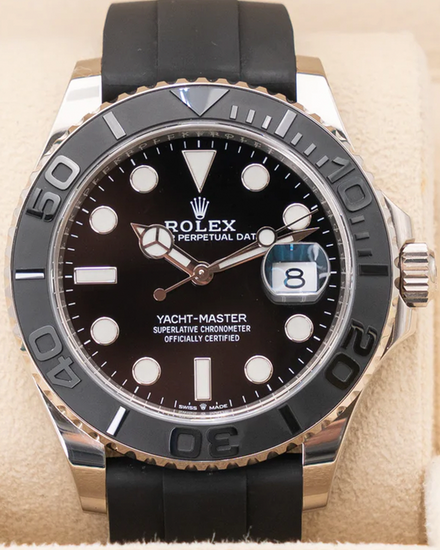 2022 Rolex Yacht-Master 42MM Black Dial Oysterflex Strap (226659)
