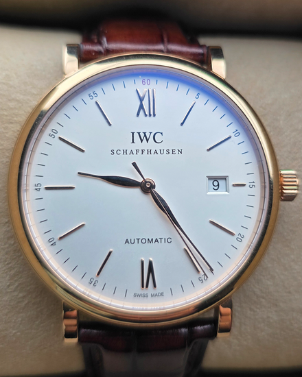 2023 IWC Schaffhausen Portofino 40MM Silver Dial Leather Strap (IW356504)