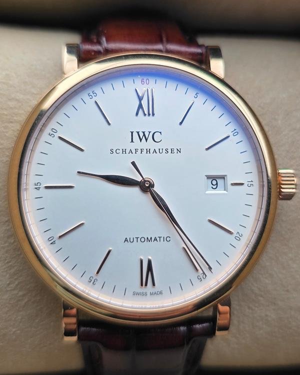2023 IWC Schaffhausen Portofino 40MM Silver Dial Leather Strap (IW356504)