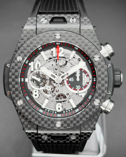 2015 Hublot Big Bang Unico 45MM Skeleton Dial Rubber Strap (411.QX.1170.RX)