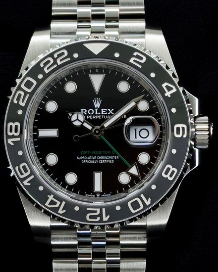 2024 Rolex GMT-Master II "Bruce Wayne" 40MM Black Dial Jubilee Bracelet (126710GRNR)