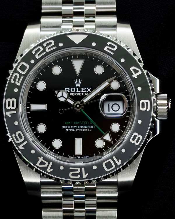 2024 Rolex GMT-Master II "Bruce Wayne" 40MM Black Dial Jubilee Bracelet (126710GRNR)