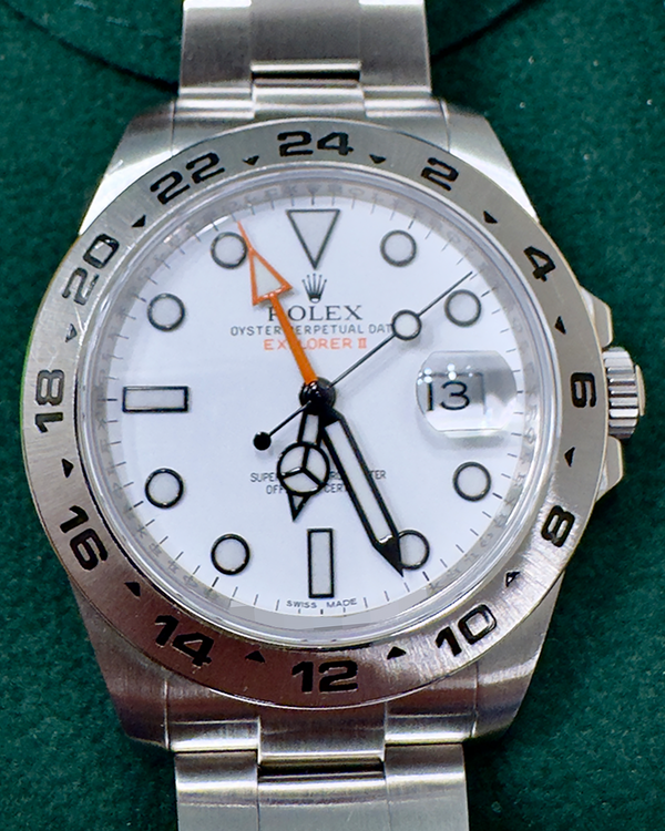 2011 Rolex Explorer II "Polar" 42MM White Dial Oyster Bracelet (216570)