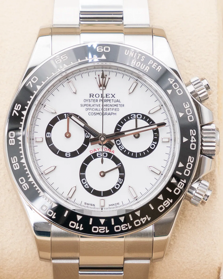 2024 Rolex Cosmograph Daytona "Panda" 40MM White Dial Oyster Bracelet (126500LN)