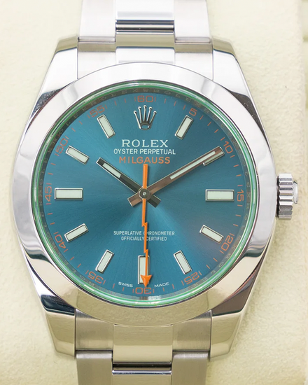 2015 Rolex Milgauss 40MM Blue Dial Oyster Bracelet (116400GV)