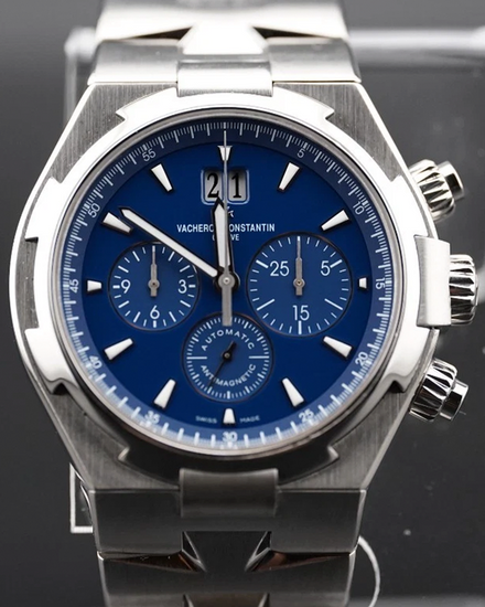 2015 Vacheron Constantin Overseas Chronograph 42MM Blue Dial Steel Bracelet (49150/B01A-9745)