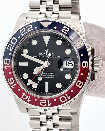 2020 Rolex GMT-Master II "Pepsi" 40MM Black Dial Jubilee Bracelet (126710BLRO)