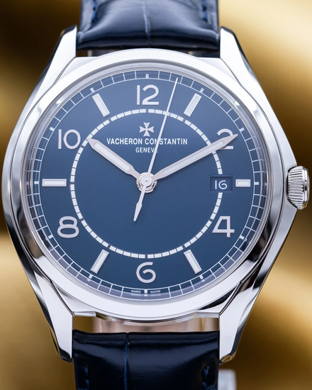 2021 Vacheron Constantin Fiftysix 40MM Blue Dial Leather Strap (4600E/000A-B487)