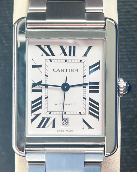 2022 Cartier Tank Must XL 31MM White Dial Steel Bracelet (WSTA0040)