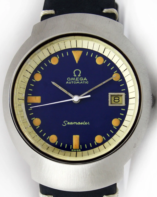 Omega Seamaster Jumbo 38MM Aftermarket Blue Dial Aftermarket Leather Strap (166.09)