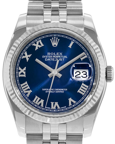 2017 Rolex Datejust 36MM Blue Dial Super Jubilee Bracelet (116234)