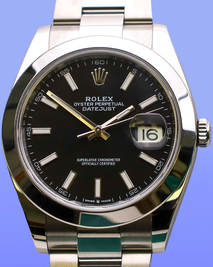 2025 Rolex Datejust 41MM Black Dial Oyster Bracelet (126300)
