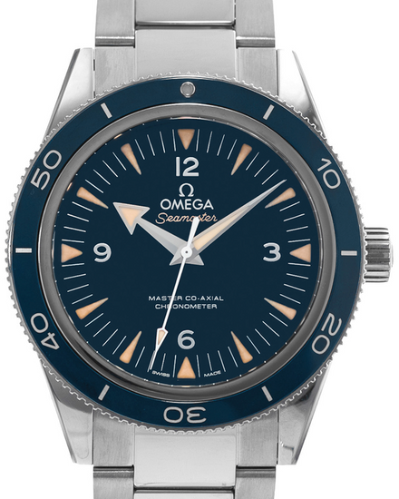 2021 Omega Seamaster 300 41MM Blue Dial Steel Bracelet (233.90.41.21.03.001)