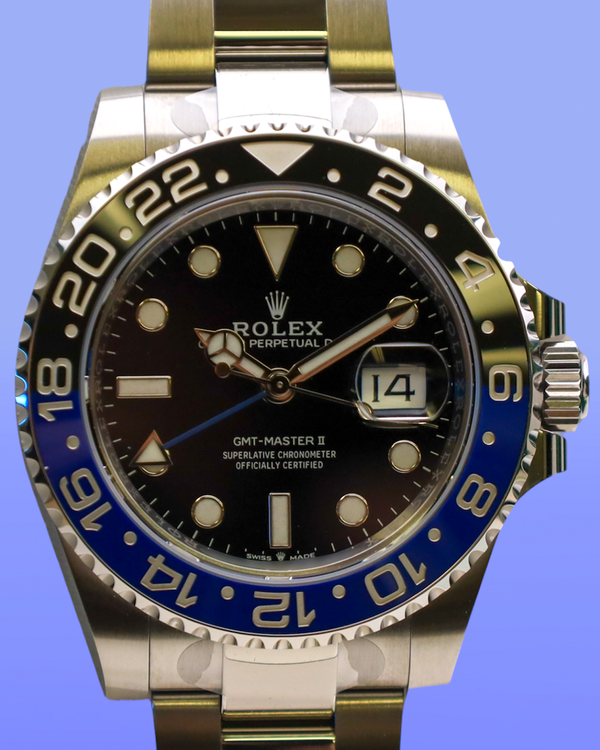 2025 Rolex GMT-Master II "Batman" 40MM Black Dial Oyster Bracelet (126710BLNR)