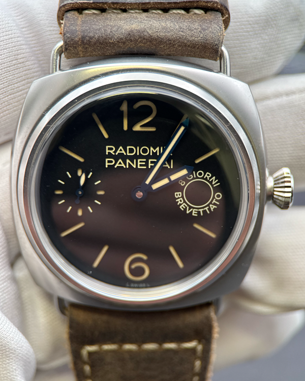 2022 Panerai Radiomir 8 Days "Otto Giorni" 45MM Black Dial Leather Strap (PAM00992)