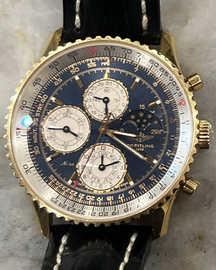2001 Breitling Navitimer L.E. 41MM Blue Dial Leather Strap (H1902212I)