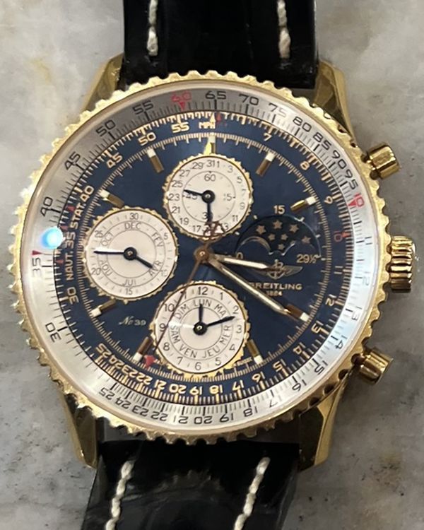 2001 Breitling Navitimer L.E. 41MM Blue Dial Leather Strap (H1902212I)