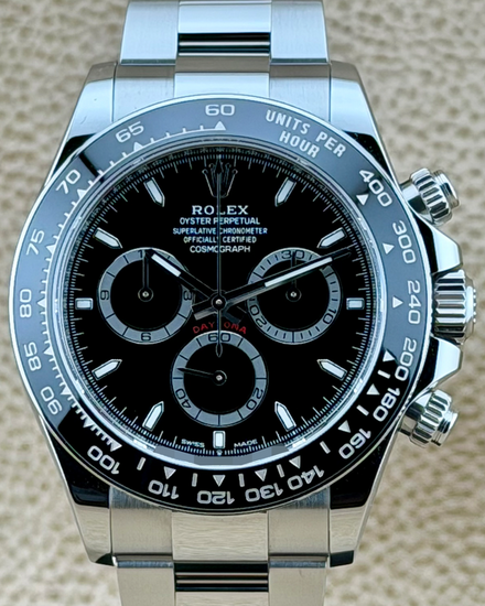 2024 Rolex Cosmograph Daytona 40MM Black Dial Oyster Bracelet (126500LN)