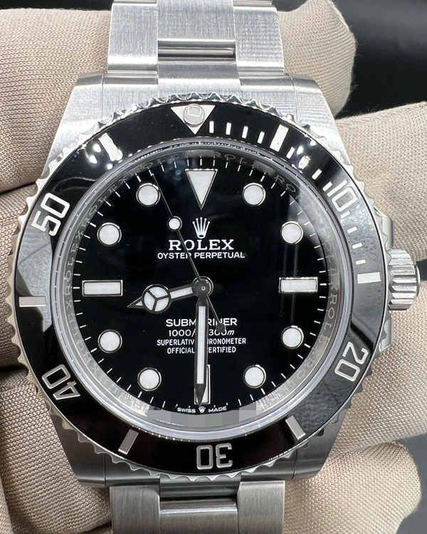 (WORKING) 2025 Rolex Submariner No-Date 41MM Black Dial Oyster Bracelet (124060)