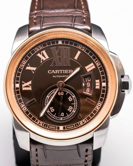 Cartier Calibre de Cartier 42MM Brown Dial Leather Strap (W7100051)