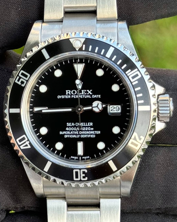 2008 Rolex Sea-Dweller 4000 40MM Black Dial Oyster Bracelet (16600)