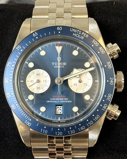 2024 Tudor Black Bay Chrono Boutique Edition 41MM Blue Dial Steel Bracelet (79360B)