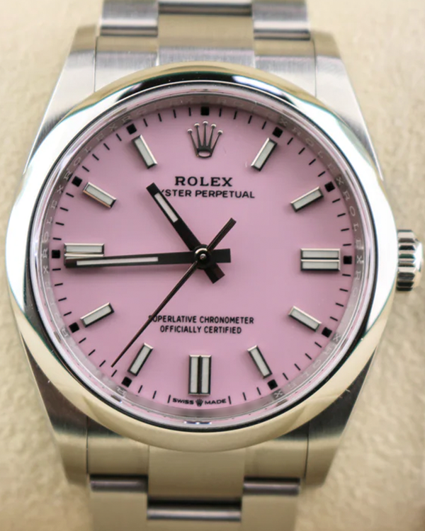 2022 Rolex Oyster Perpetual 36MM Pink Dial Oyster Bracelet (126000)