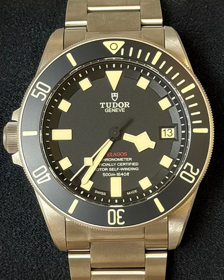 2025 Tudor Pelagos LHD 42MM Black Dial Titanium Bracelet (25610TNL)