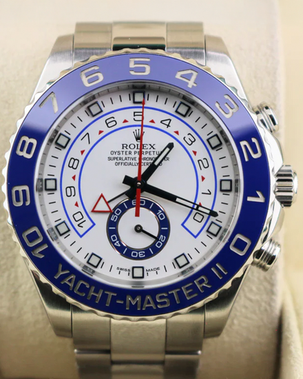 Rolex Yacht-Master II 44MM White Dial Oyster Bracelet (116680)