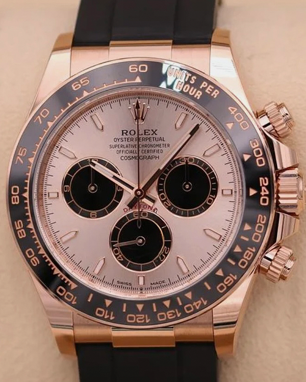 2025 Rolex Cosmograph Daytona 40MM Sundust Dial Rubber Strap (126515LN)
