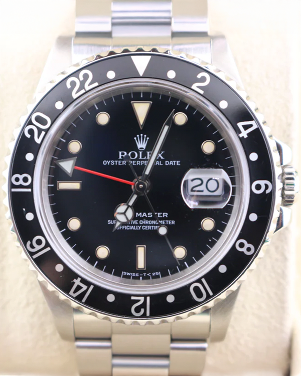 1988 (R Serial) Rolex GMT-Master 40MM Black Dial Steel Bracelet (16700)