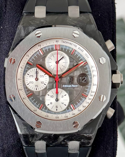 2012 Audemars Piguet Royal Oak Offshore Chronograph "Jarno Trulli" L.E. 42MM Grey Dial Rubber Strap (26202AU.OO.D002CA.01)