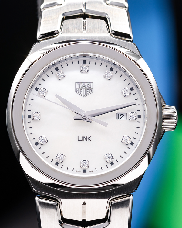 Tag Heuer Link Lady 32MM Quartz Mother of Pearl Dial Steel Bracelet (WBC1312.BA0600)
