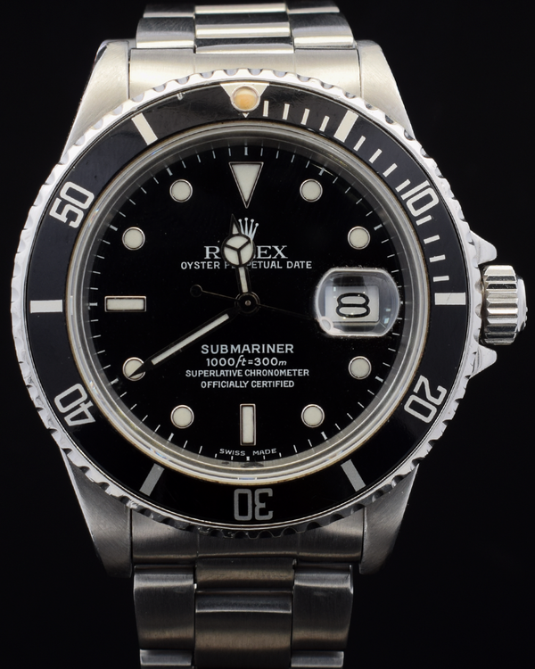 Rolex Submariner Date 40MM Black Dial Oyster Bracelet (16800)