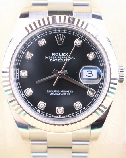 2022 Rolex Datejust 41MM Black Dial Oyster Bracelet (126334)