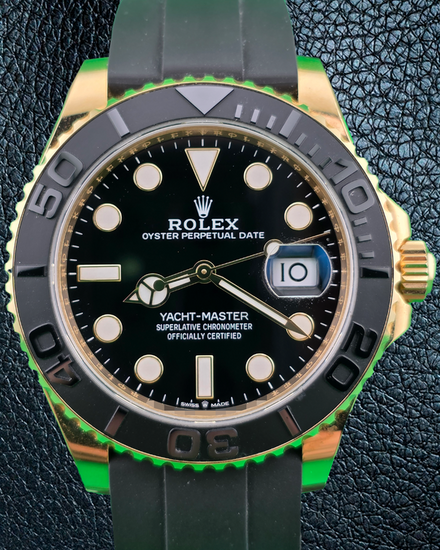 2024 Rolex Yacht-Master 42MM Black Dial Oysterflex Strap (226658)