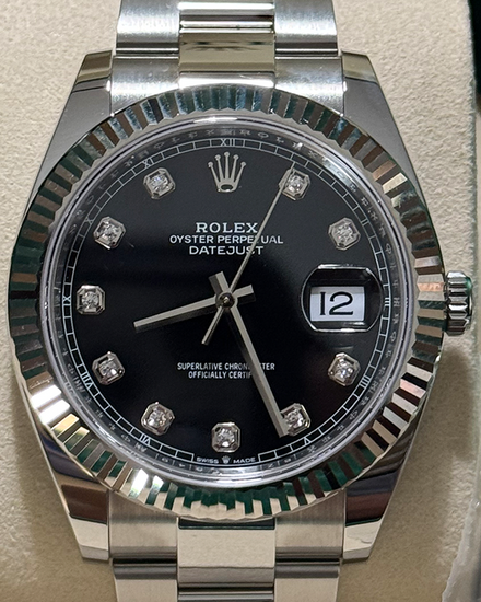 2025 Rolex Datejust 41MM Black Dial Oyster Bracelet (126334)